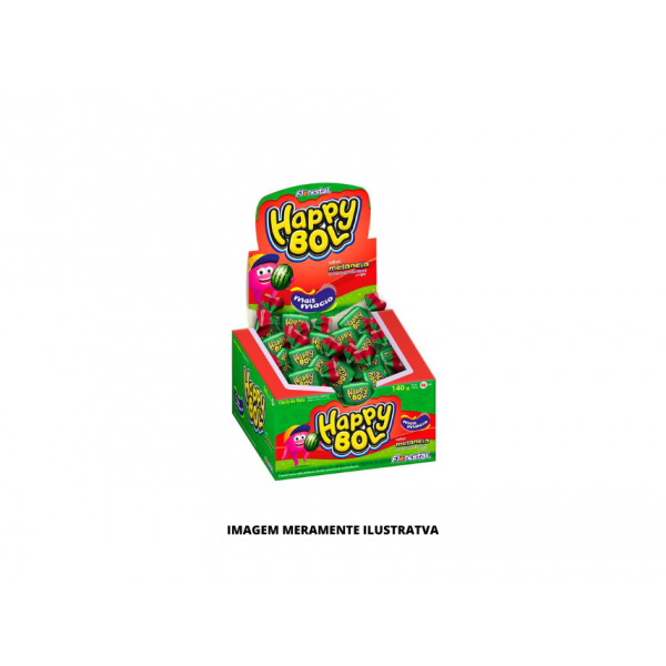 CHICLETE - FLORESTAL - 140g HAPPY BOL MELANCIA